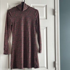 Floral Navy and Pink Women's Dress